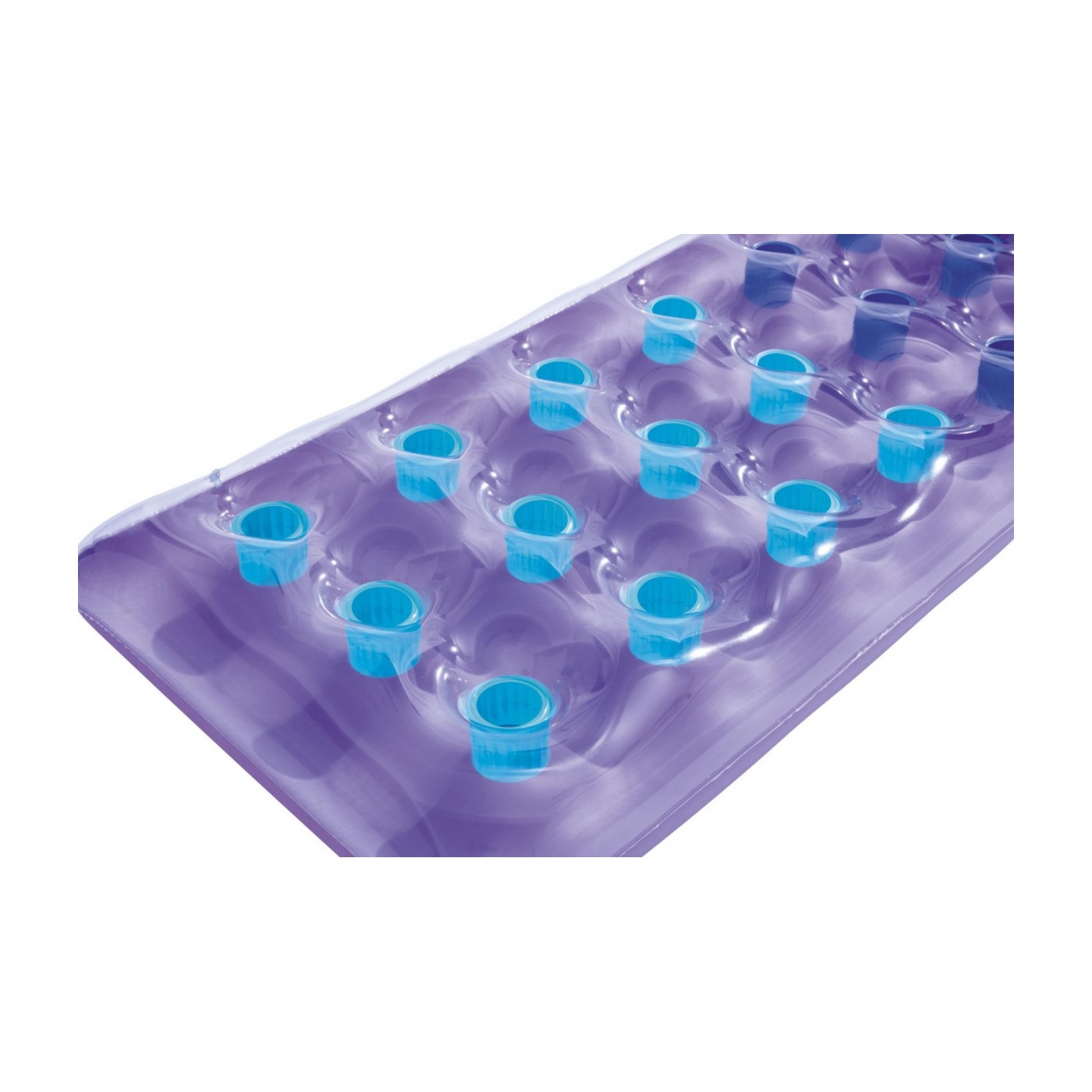 Neonová plážová matrace BESTWAY fialová 188x71cm + sada na opravu