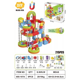 Magnetická barevná železnice 215el.