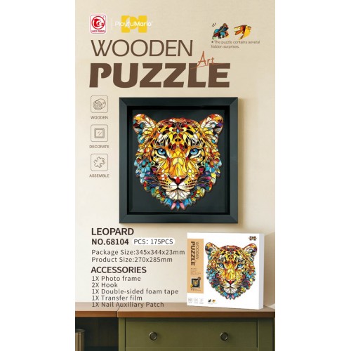 Dřevěná sada puzzle 175el. Tygr