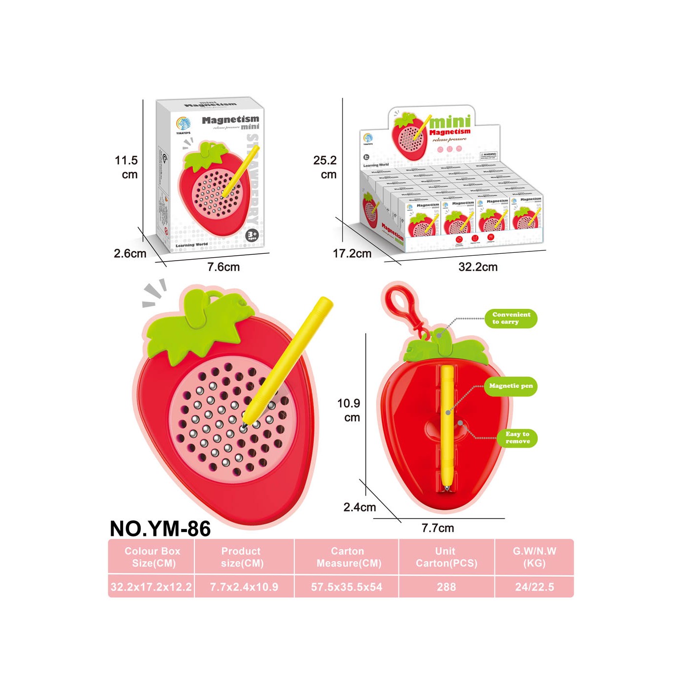 Magnetická tabule Strawberry