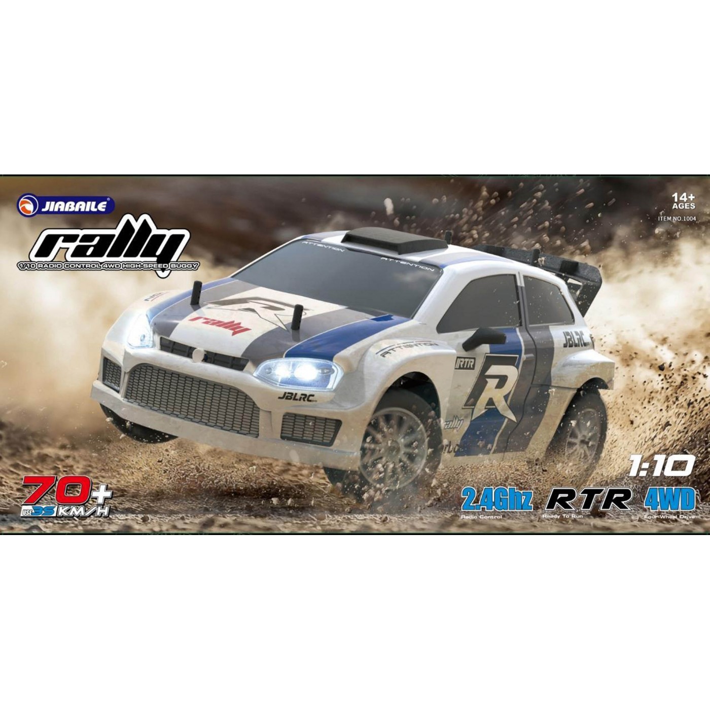 R/C terénní závodní auto RALLY 1:10 do 70 km/h