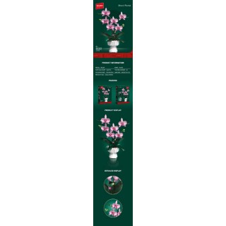 Růžové orchideje Květinová sada 562el.