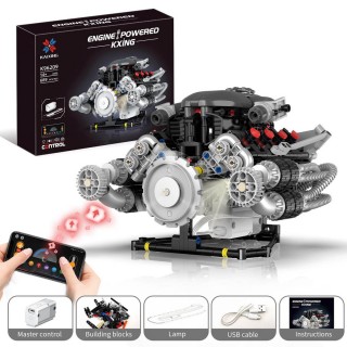 Cihlová sada Motor s USB a světlem 689el.