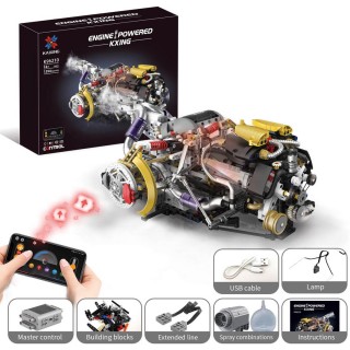 Sada cihliček Motor s USB , Světla a kouř 1394 párů.