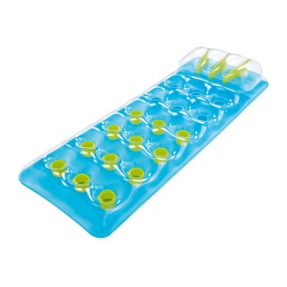 Neonová plážová matrace BESTWAY modrá 188x71cm + opravná sada
