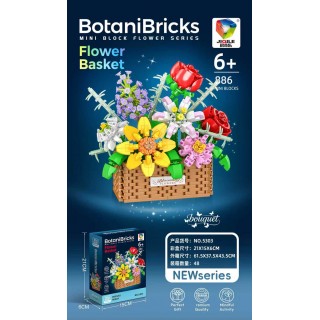 Sada barevných kostek Bouquet 886el.