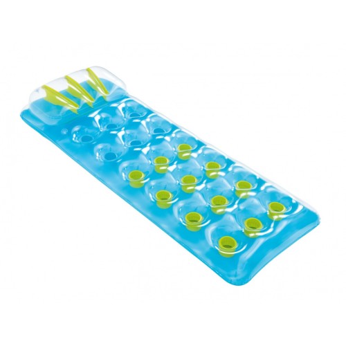 Neonová plážová matrace BESTWAY modrá 188x71cm + opravná sada