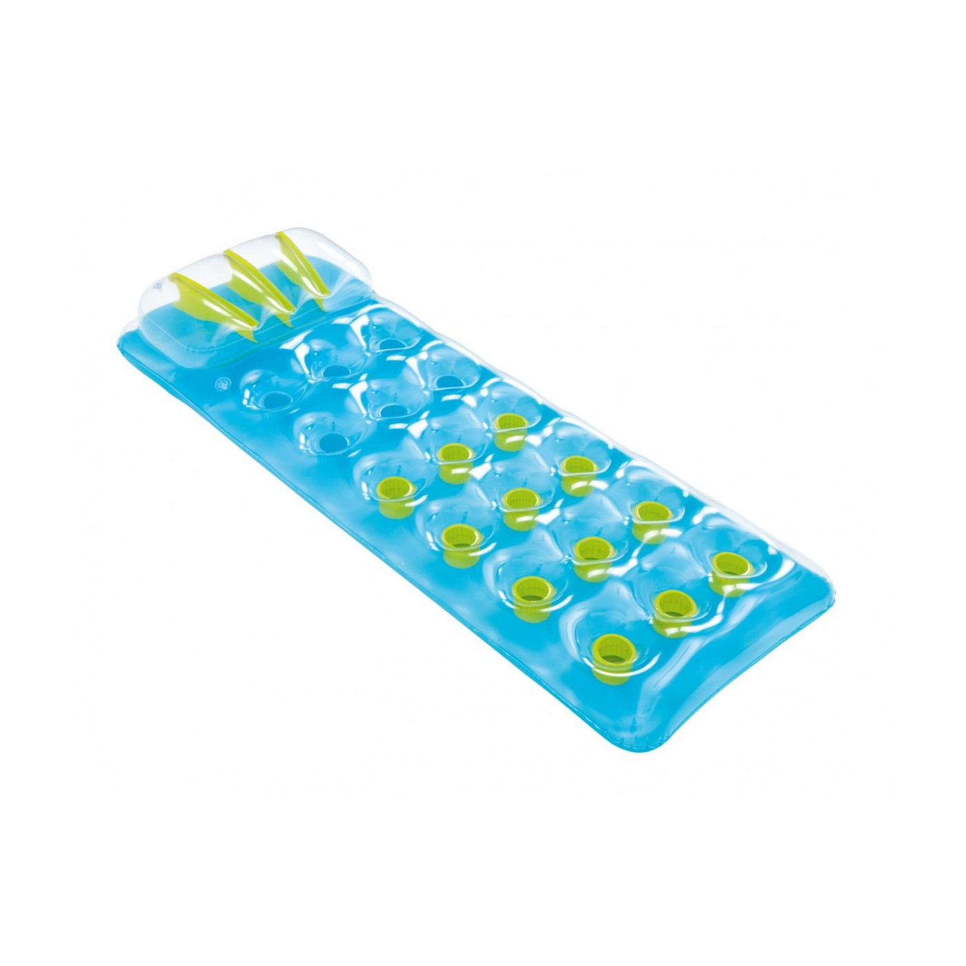 Neonová plážová matrace BESTWAY modrá 188x71cm + opravná sada