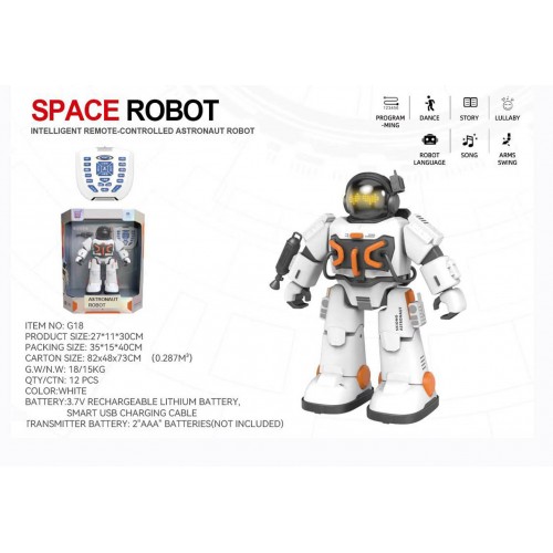R/C SPACE ROBOT bílý