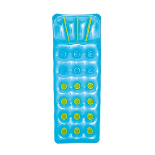 Neonová plážová matrace BESTWAY modrá 188x71cm + opravná sada