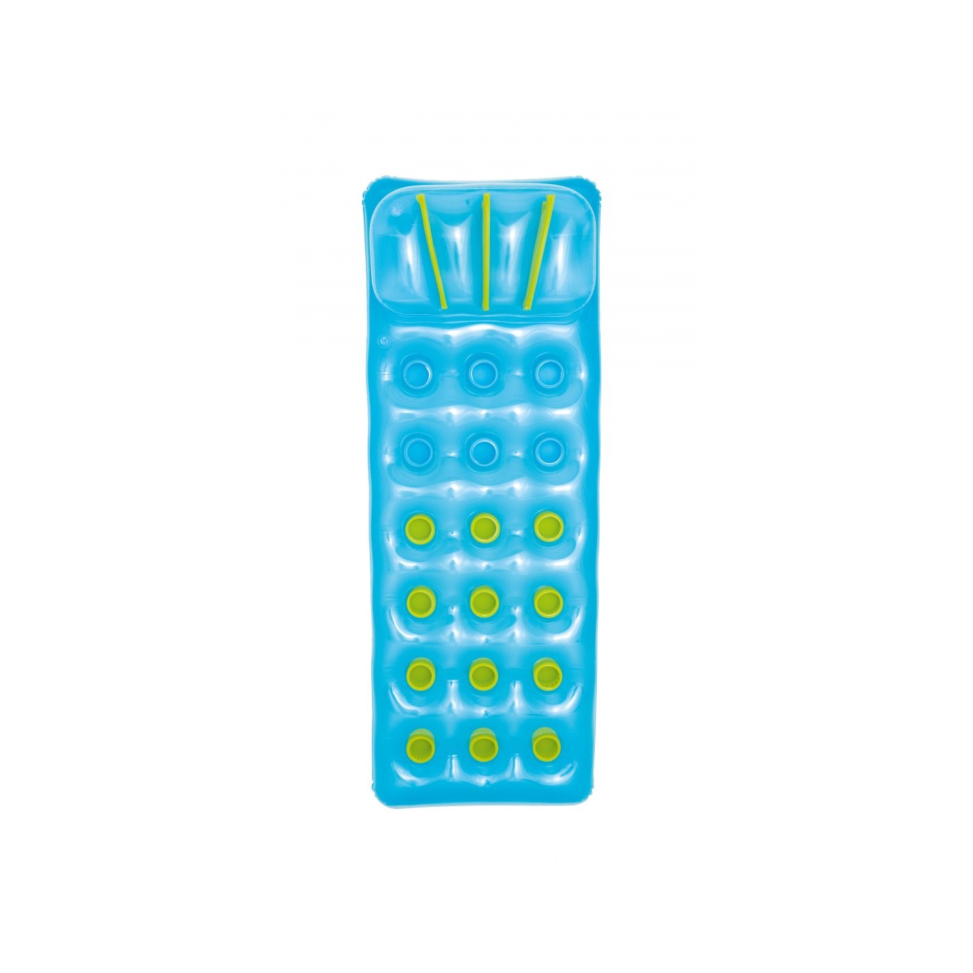 Neonová plážová matrace BESTWAY modrá 188x71cm + opravná sada