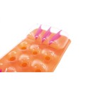 Neonová plážová matrace BESTWAY oranžová 188x71cm + opravná sada