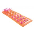 Neonová plážová matrace BESTWAY oranžová 188x71cm + opravná sada