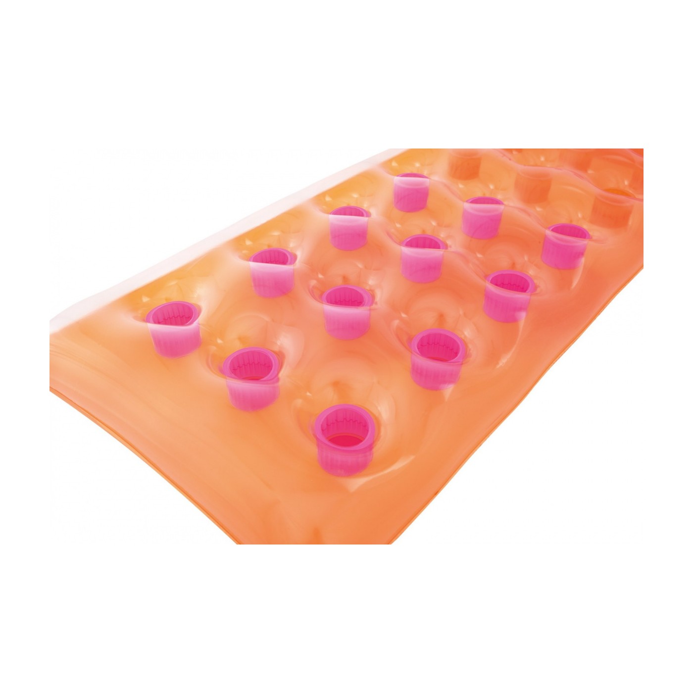Neonová plážová matrace BESTWAY oranžová 188x71cm + opravná sada