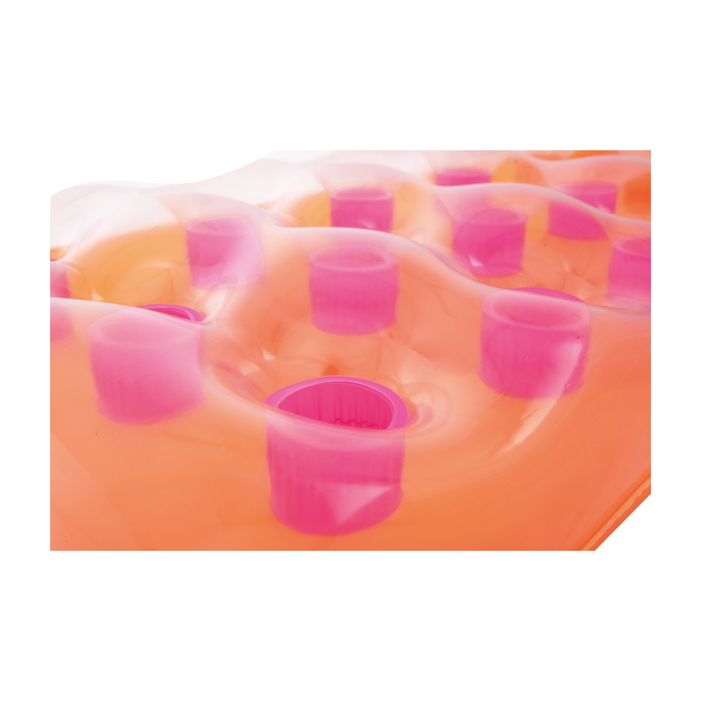 Neonová plážová matrace BESTWAY oranžová 188x71cm + opravná sada