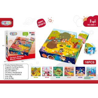 Sada mini magnetických kostek 16el.
