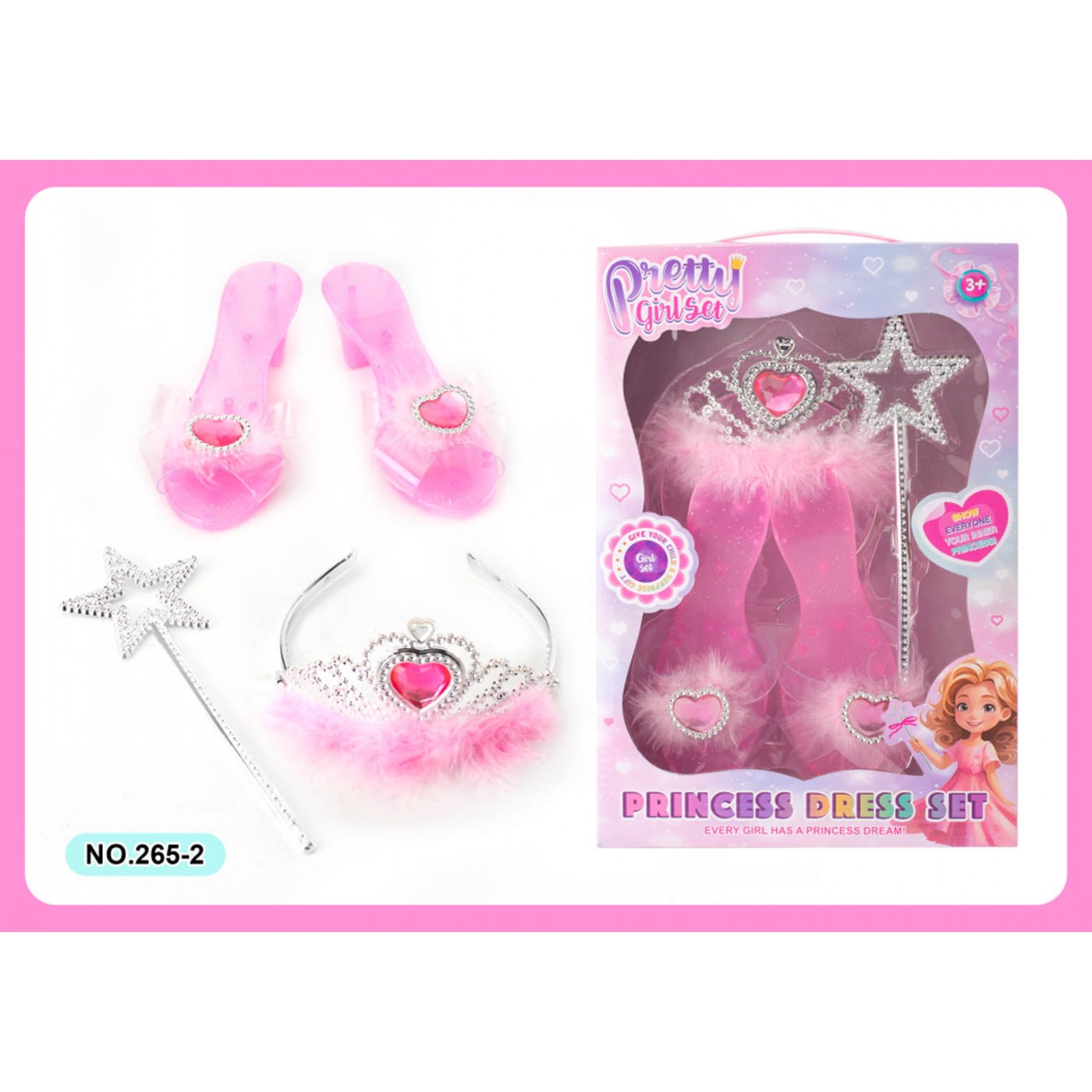 Stylingová sada pro princeznovské boty a náhrdelník