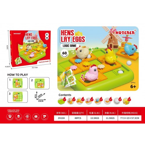 Logická hra Chickens