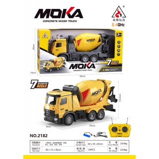Stavební vozidla Žlutá míchačka na beton R/C