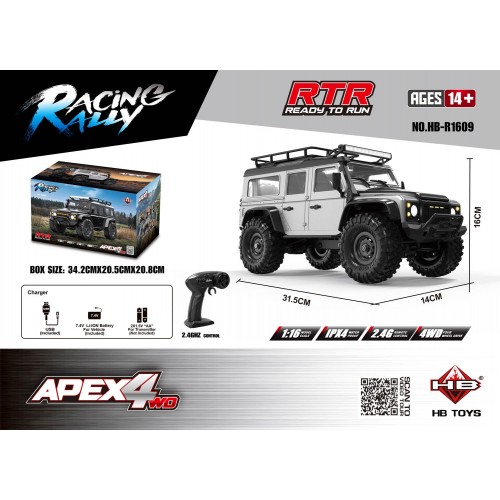 R/C terénní auto RTR APEX 4 1:16 Bílá