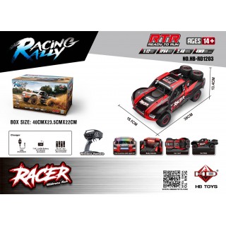 R/C terénní auto RACE 18 1:12 černá a červená