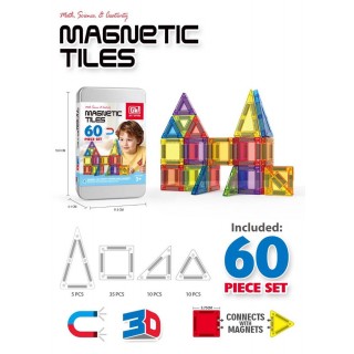 Sada magnetických kostek 60el. + krabice