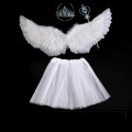 Angel Wings Set White + Sukně