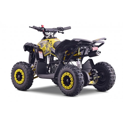 copy of Quad Highper na baterii žlutá 35 km/h + střídavý motor 1000 W + nafouknutá kola + nastavení sedadla