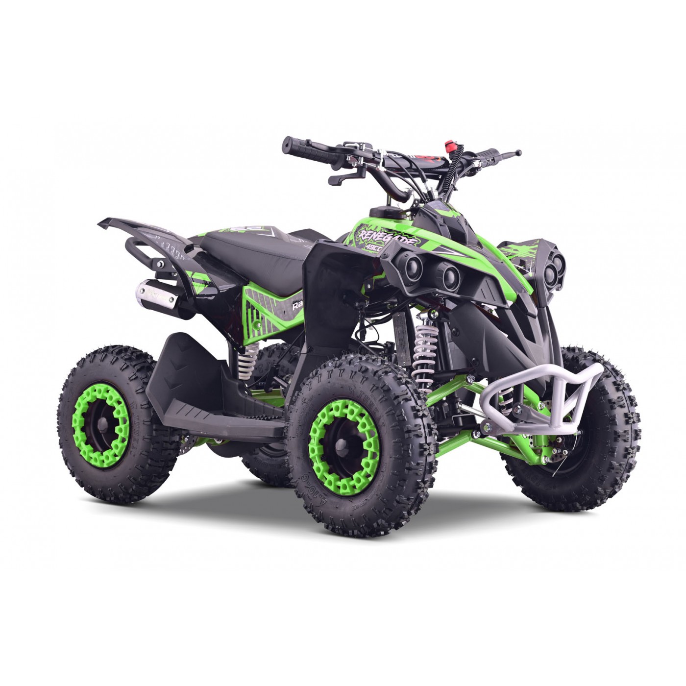 copy of Quad Highper na baterii žlutá 35 km/h + střídavý motor 1000 W + nafouknutá kola + nastavení sedadla