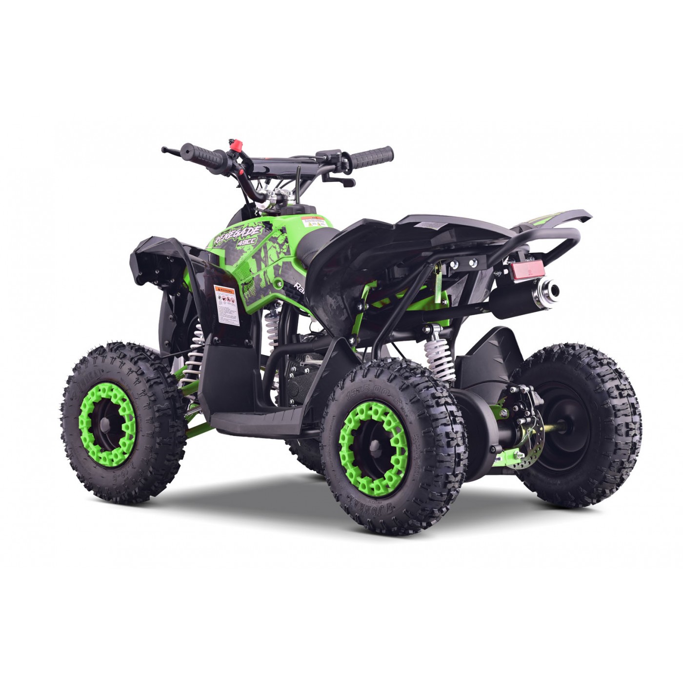 copy of Quad Highper na baterii žlutá 35 km/h + střídavý motor 1000 W + nafouknutá kola + nastavení sedadla