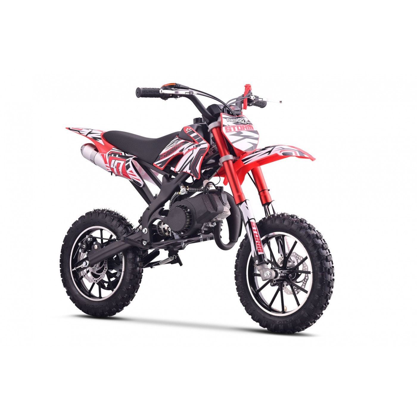 Spalovací motor vozidla 49CC STORM červený