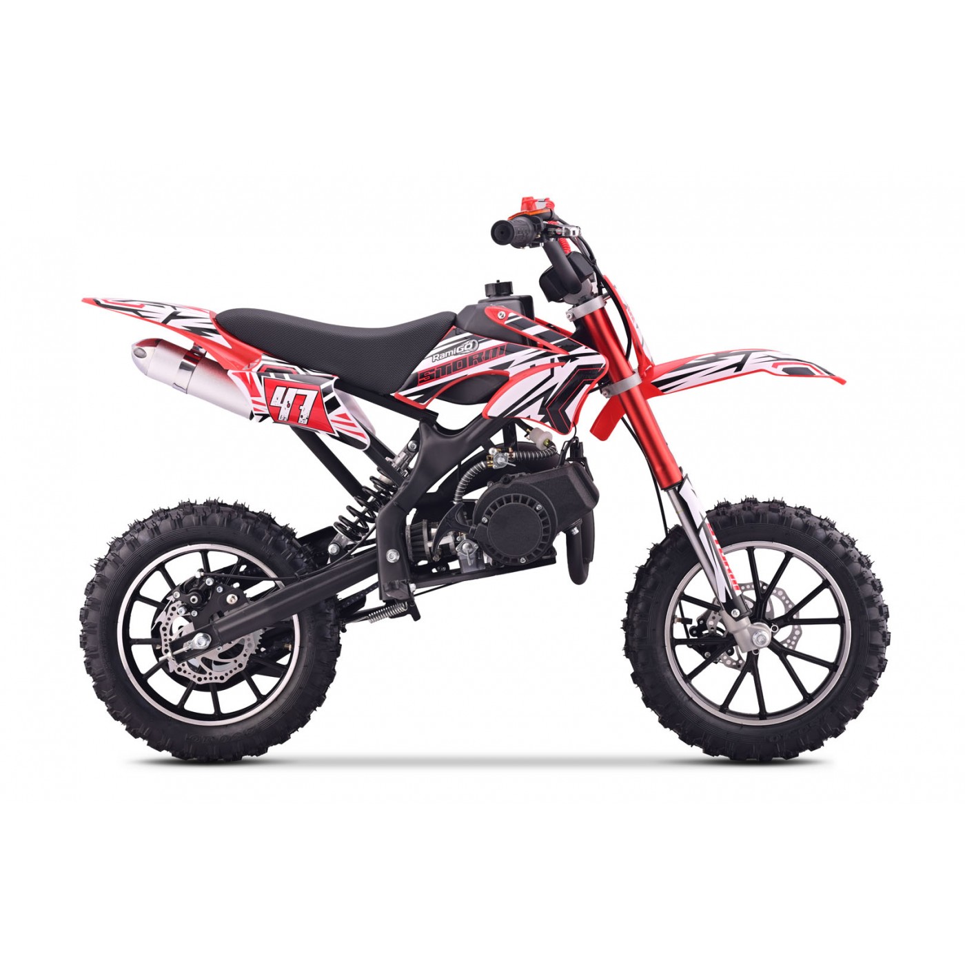 Spalovací motor vozidla 49CC STORM červený