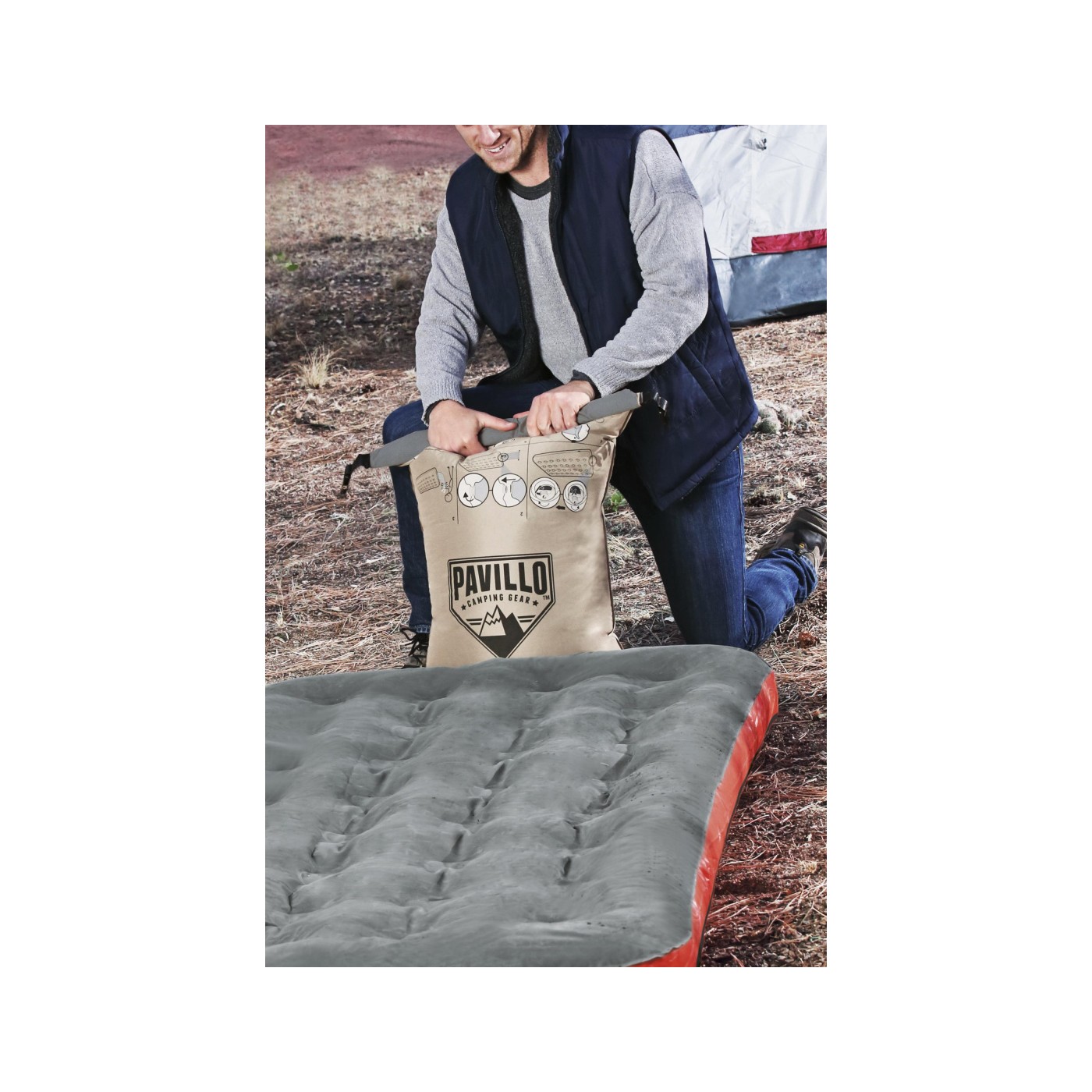 Matrace Bestway Roll Relax 203 cm x 152 cm