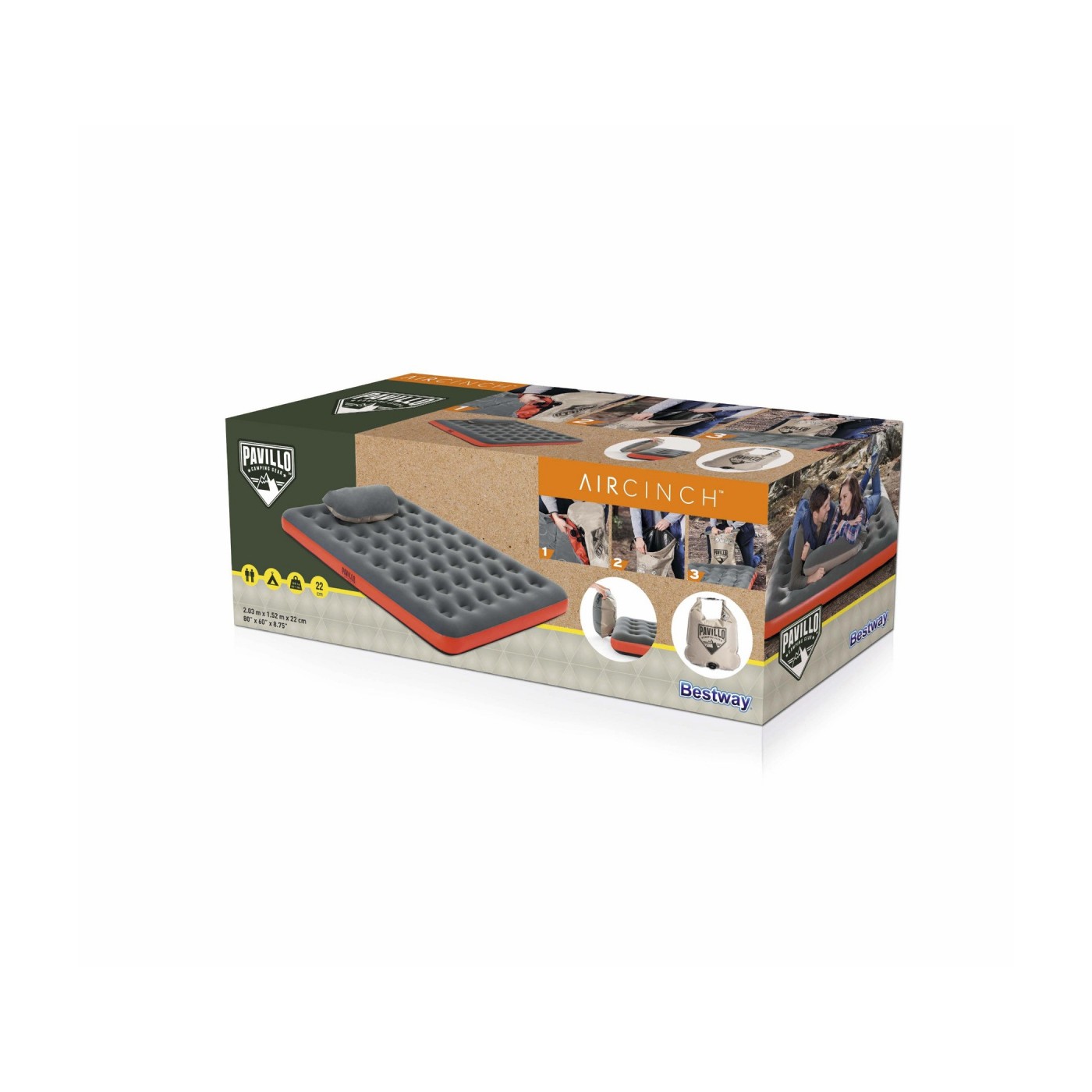 Matrace Bestway Roll Relax 203 cm x 152 cm