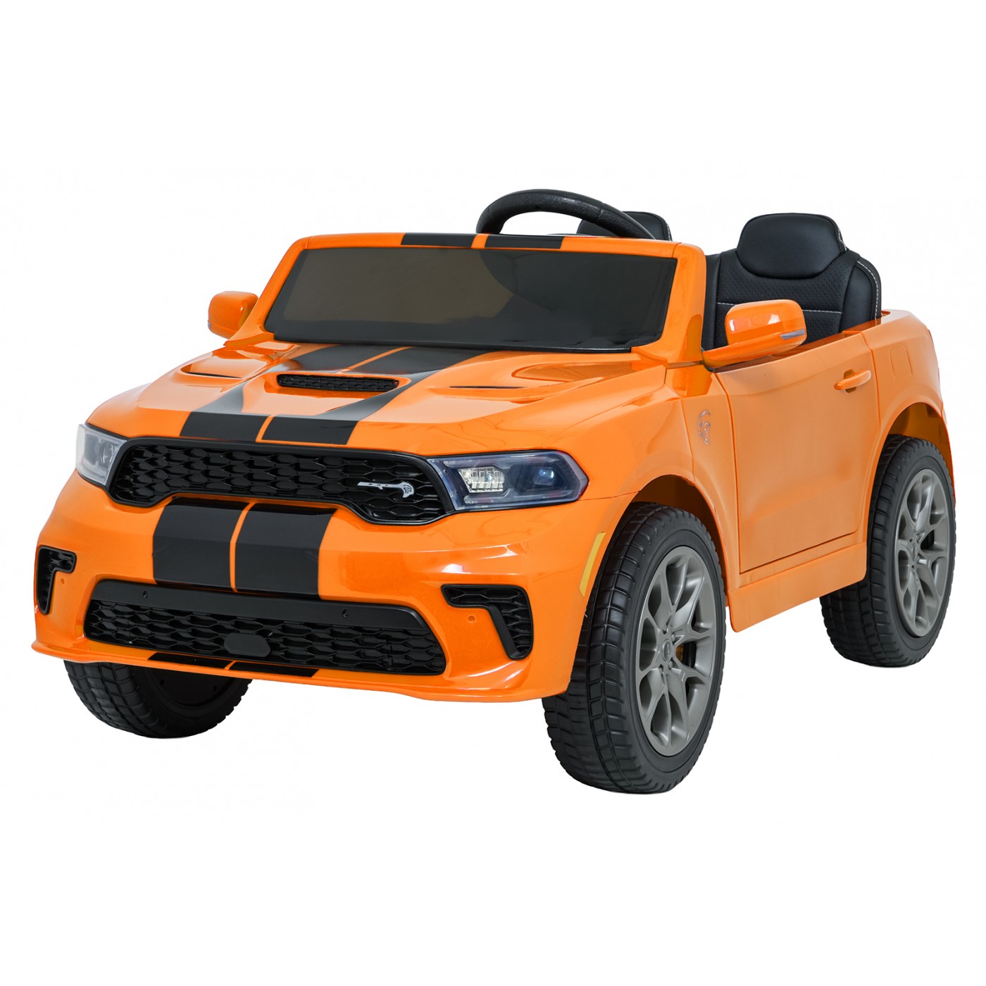Oranžové vozidlo Dodge Durango