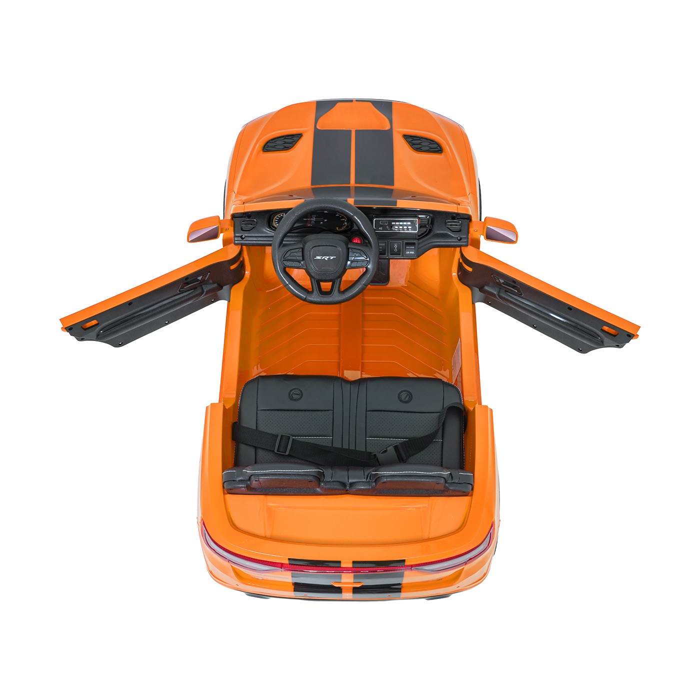 Oranžové vozidlo Dodge Durango