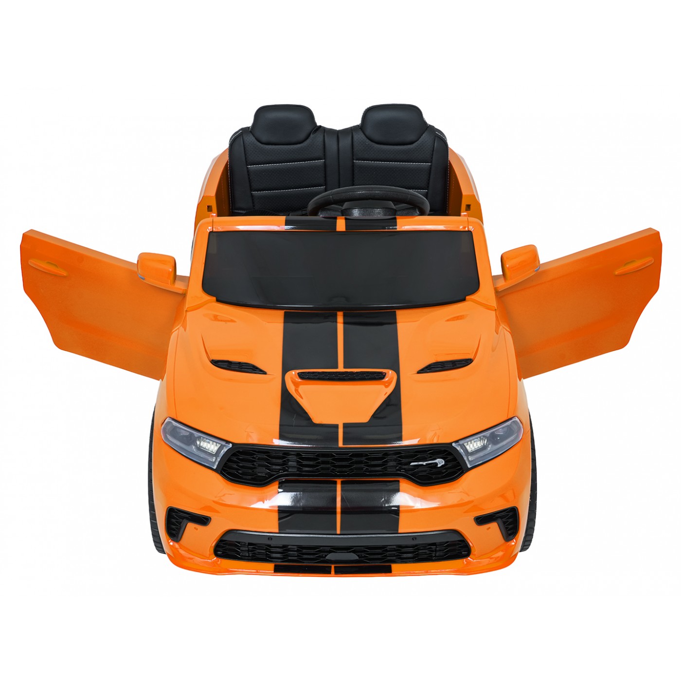 Oranžové vozidlo Dodge Durango