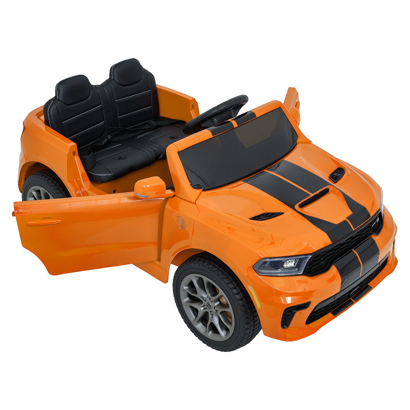 Oranžové vozidlo Dodge Durango