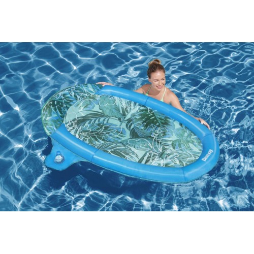 Tropická nafukovací matrace 171X94CM BESTWAY Síťkové dno + Opěrka + Držák na nápoj