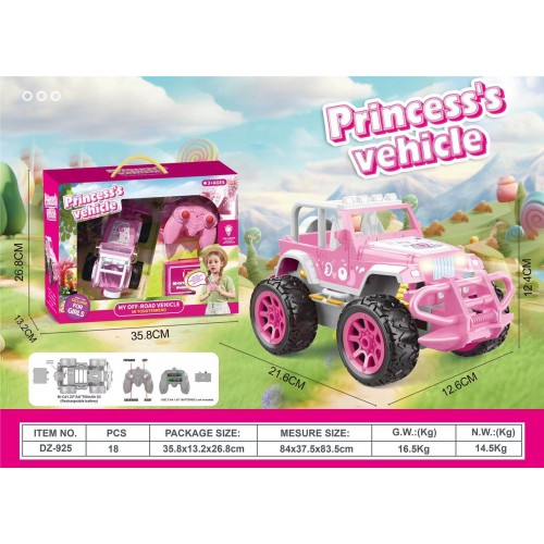 Růžové princezny Terénní vozidlo R/C