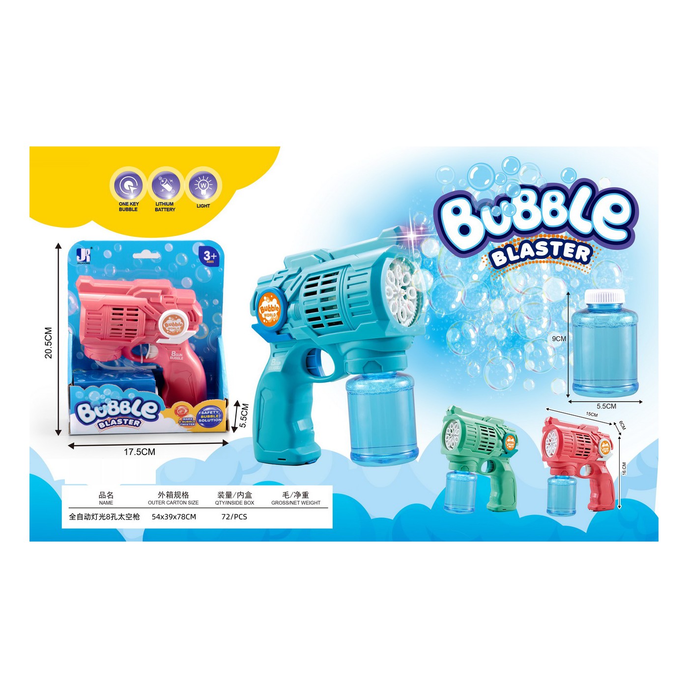 Sada mýdlových bublin BUBBLE BLASTER
