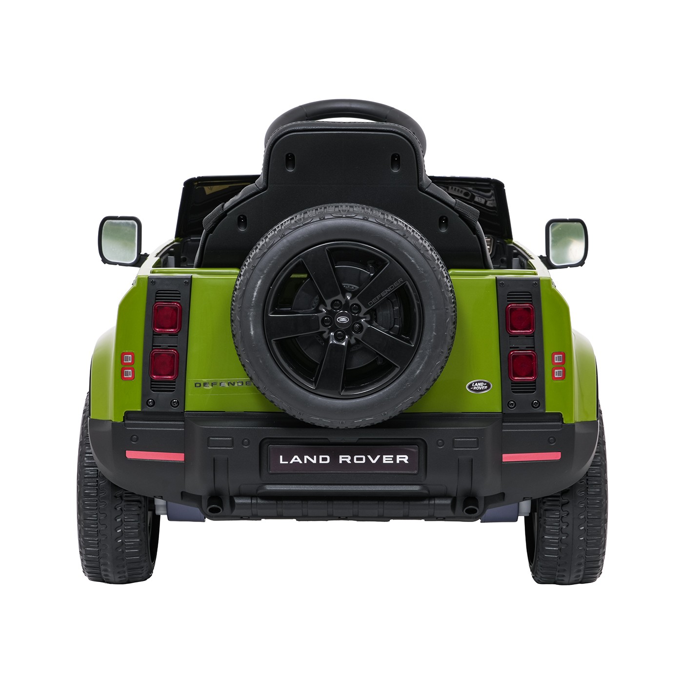 Zelené vozidlo Land Rover Defender