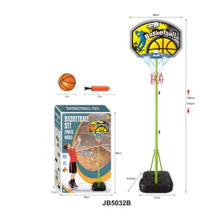 Basketbalová síť se zeleným lemem a nastavitelnou výškou + příslušenství