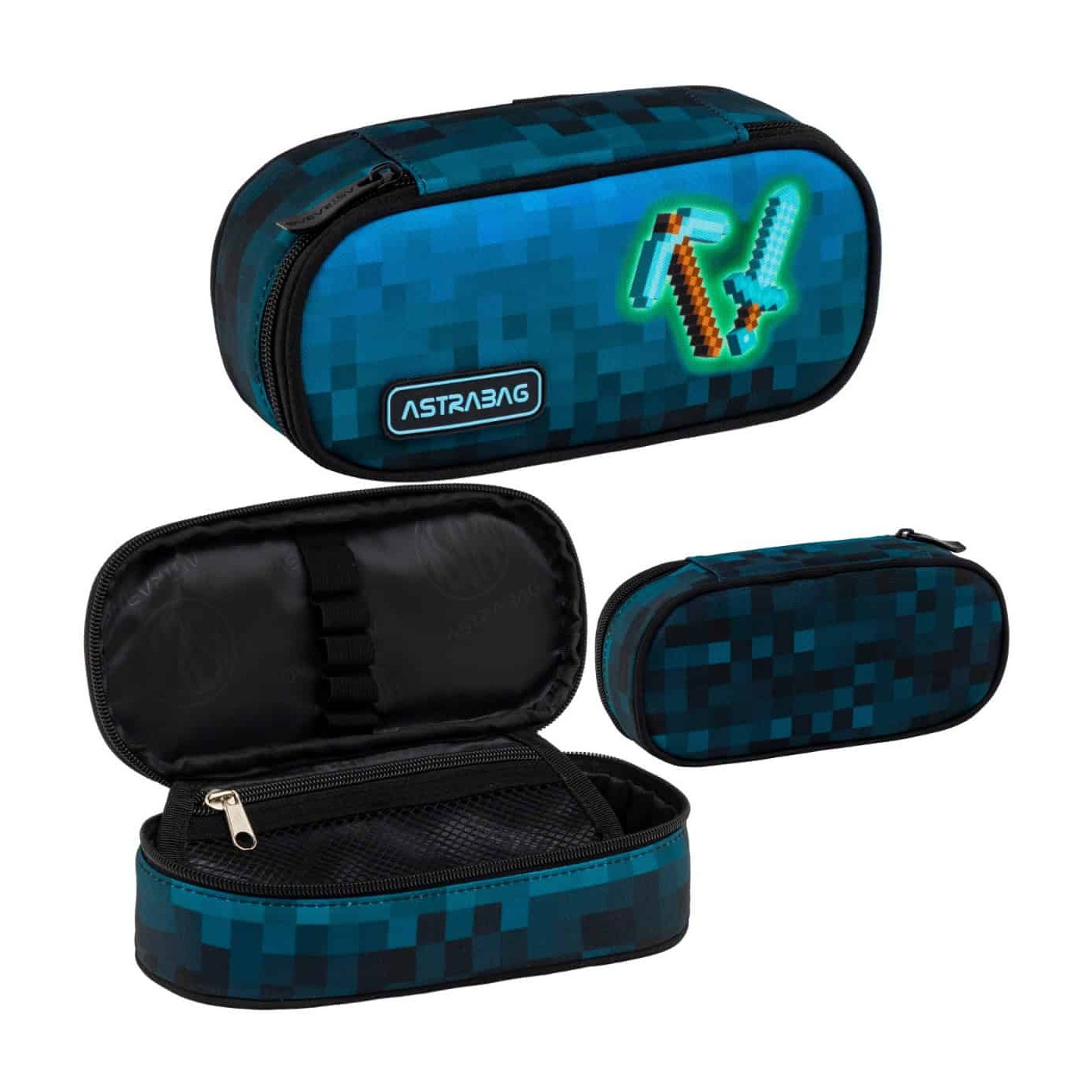Penál ASTRABAG ASTRABAG BLUE PIXEL