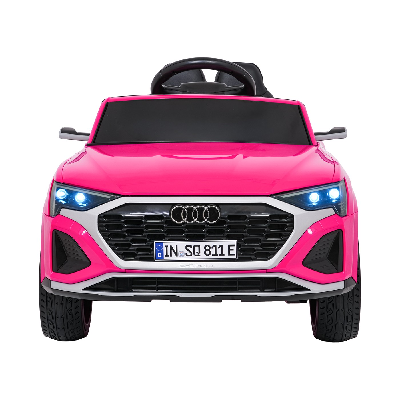 Růžové vozidlo Audi SQ8