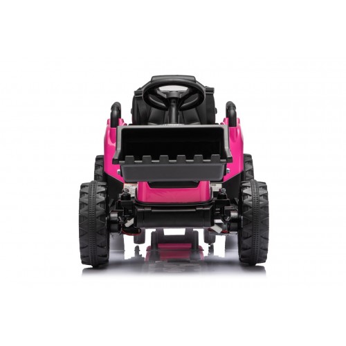 Traktor XT60 s přívěsem růžový