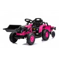 Traktor XT60 s přívěsem růžový