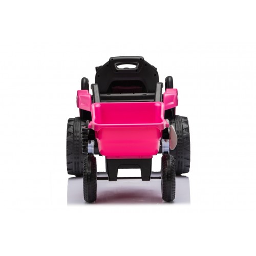 Traktor XT60 s přívěsem růžový