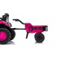 Traktor XT60 s přívěsem růžový