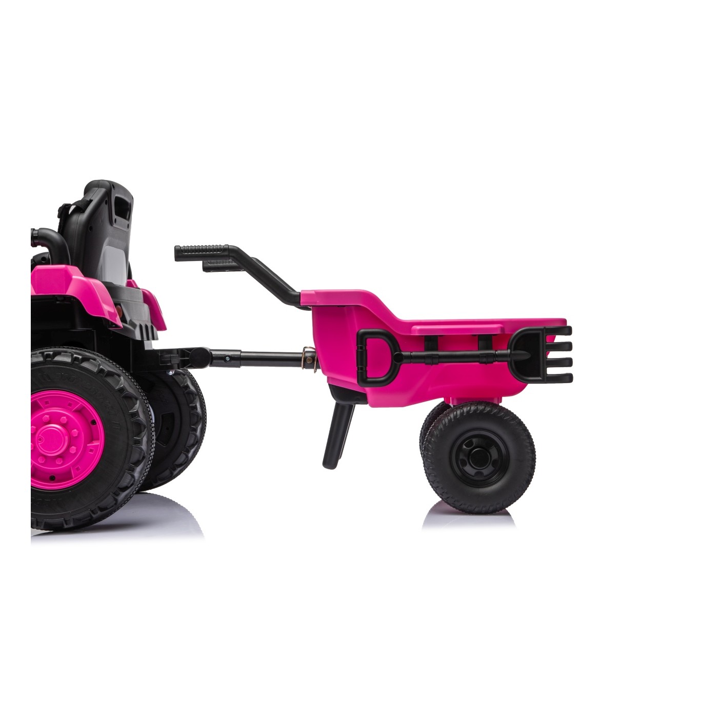 Traktor XT60 s přívěsem růžový